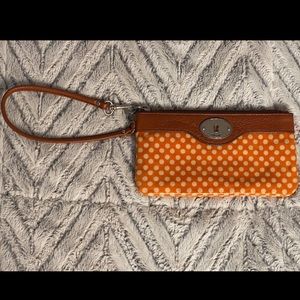 Fossil Polka Dot Key-Per Wristlet